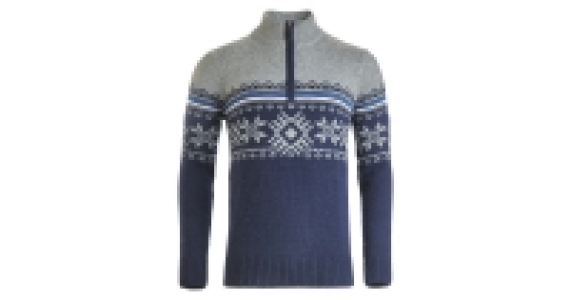 Mens Zip Neck Nordic Wool Jumper 19.99 €