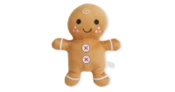Plush Gingerbread Dog Toy