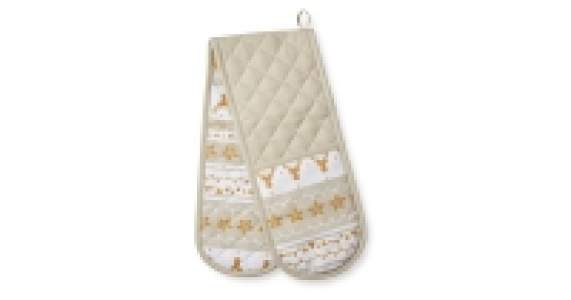 Winter Gold Stag Double Oven Glove