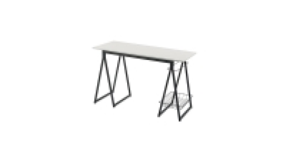 Aldi  Premium White Trestle Desk