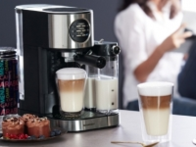 SILVERCREST KITCHEN TOOLS® 1,470W Espresso Machine with Milk