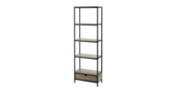 Oak Bookcase With Drawer