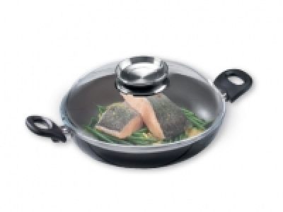 ERNESTO® 28cm Aluminium Serving Pan with Glass Lid