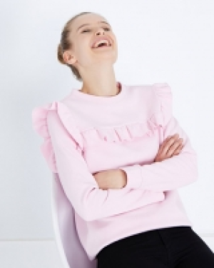Savida Ruffle Front Sweatshirt