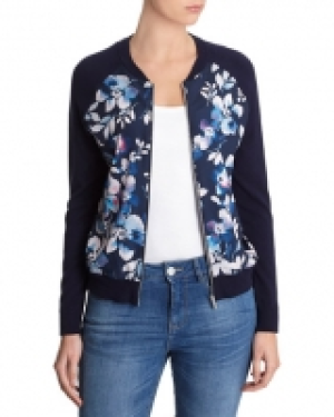 Floral Zip Cardigan
