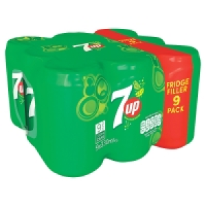 7Up 9 Pack Cans (33 Centiliter)