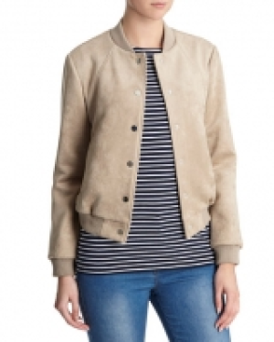 Suedette Bomber Jacket