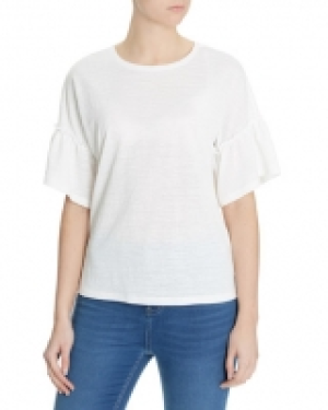 Ruffle Sleeve T-Shirt