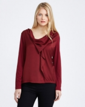 Gallery Satin Front Cowl Top