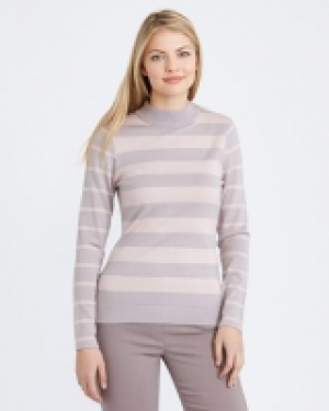 Gallery Colour Block Turtle Neck Jumper
