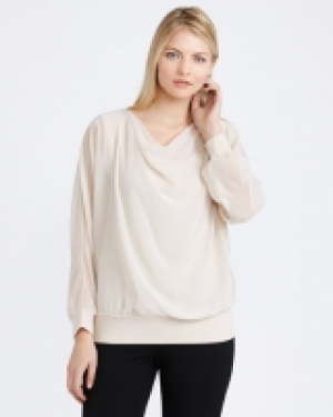 Gallery Drape Mesh Top