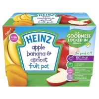 SuperValu  Heinz Apple, Banana & Apricot Fruit Pot (400 Grams)