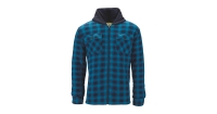 Aldi  Blue Checked Sherpa Lined Shirt