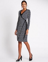 Marks and Spencer  Geometric Print Layered Shift Dress