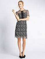 Marks and Spencer  Lace Short Sleeve Shift Dress