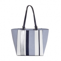 Dunnes Stores  Stripe Panel Tote Bag