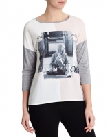 Dunnes Stores  Long-Sleeved Girl Print Top