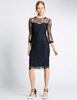 Marks and Spencer  Lace 3/4 Sleeve Bodycon Dress