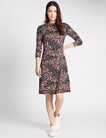 Marks and Spencer  Floral Print Long Sleeve Swing Dress