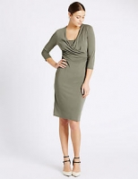 Marks and Spencer  Lined 3/4 Sleeve Shift Dress