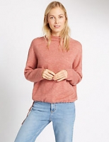 Marks and Spencer  Funnel Neck Jumper with Drawstring