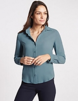 Marks and Spencer  Scallop Edge Long Sleeve Shirt