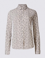 Marks and Spencer  Ditsy Floral Print Long Sleeve Shirt