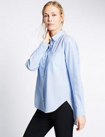 Marks and Spencer  Pure Cotton Poplin Long Sleeve Shirt