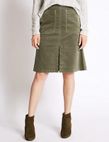 Marks and Spencer  Cotton Rich A-Line Skirt