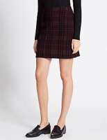 Marks and Spencer  Checked A-Line Skirt