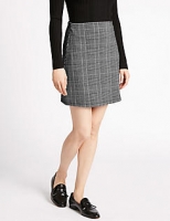 Marks and Spencer  Checked Jersey Mini Skirt