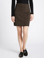 Marks and Spencer  Checked Bodycon Mini Skirt