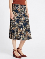 Marks and Spencer  Paisley Print A-Line Skirt
