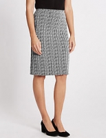 Marks and Spencer  Textured Jersey Etched Skirt