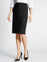 Marks and Spencer  Jersey Spot Print Pencil Skirt