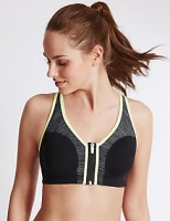 Marks and Spencer  Extra High Impact Zip Front Non-Wired Sports Bra A-G