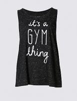 Marks and Spencer  Its A Gym Thing Slogan Vest