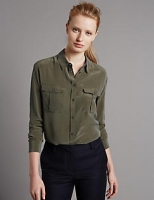 Marks and Spencer  Pure Silk Long Sleeve Shirt