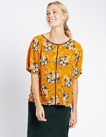 Marks and Spencer  Floral Print Short Sleeve Shell Top