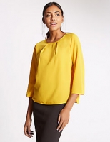 Marks and Spencer  Round Neck 3/4 Sleeve Shell Top