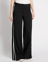 Marks and Spencer  Flat Front Wide Leg Trousers