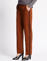 Marks and Spencer  Side Stripe Straight Leg Trousers