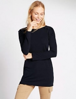Marks and Spencer  Ruffle Shoulder Longline Tunic