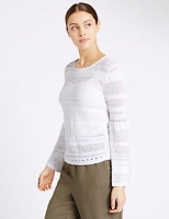Marks and Spencer  Lace Stitch Polo Neck Tunic