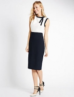 Marks and Spencer  Colour Block Lined Sleeveless Shift Dress