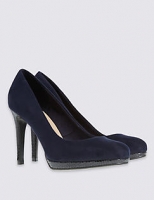 Marks and Spencer  Wide Fit Stiletto Platform Court Shoes