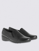 Marks and Spencer  Leather Pull On Shoes with