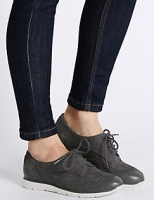 Marks and Spencer  Suede Sporty Lace Up Trainers
