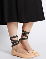 Marks and Spencer  Ankle Tie Ballet Pumps