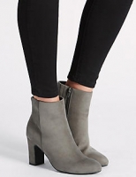 Marks and Spencer  Block Heel Clean Ankle Boots with Insolia®